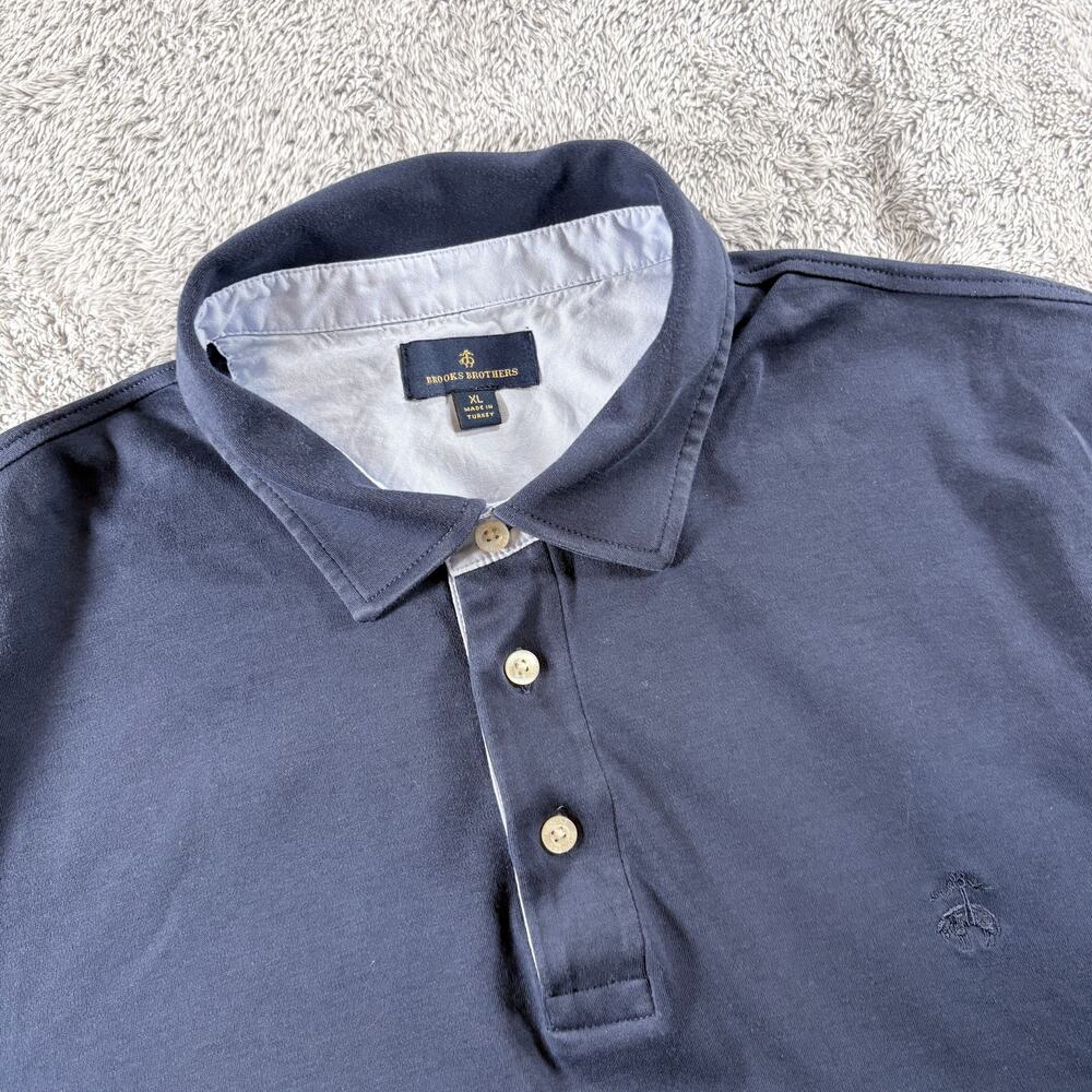 Brooks Brothers Polo Shirts Yellow & Blue Lot of 2 Embroidered Size XL - Picture 2 of 10